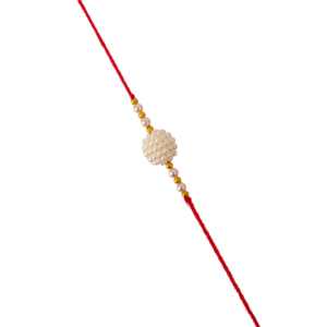 Red & Gold Motif Rakhi