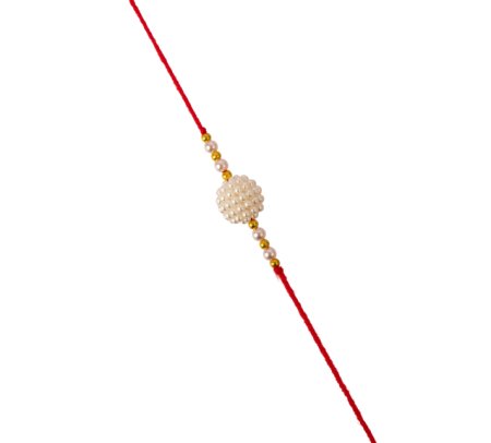 Red & Gold Motif Rakhi