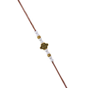 Black & Gold Beaded Rakhi