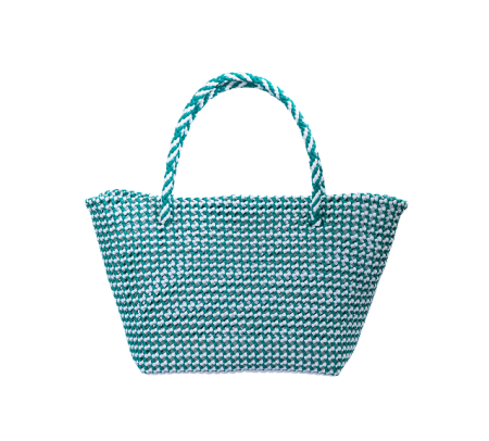 Turquoise Beaded Tote