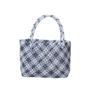 Black & White Beaded Tote