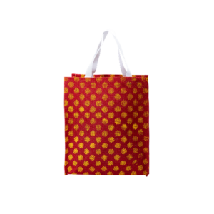 Red Golden Jute Bag