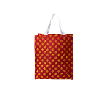 Red Golden Jute Bag