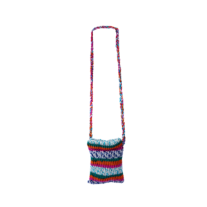 Multicolour Knitted Crossbody Bag