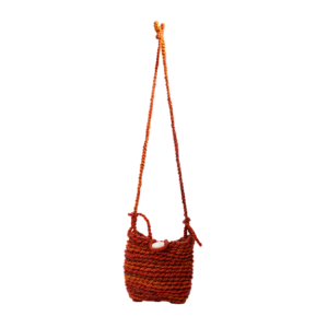 Red Knitted Crossbody Bag