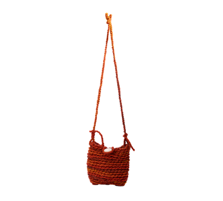 Red Knitted Crossbody Bag